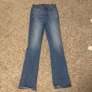 american eagle next level stretch denim jeans - high rise skinny kick